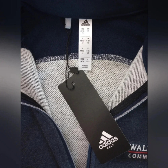 Adidas Quarter Zip Golf Pullover Walters State College TN Long Sleeve Siz… - Picture 10 of 14